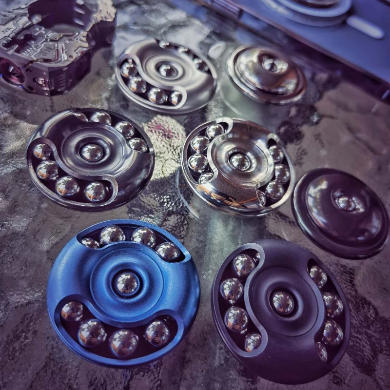 

Звездное кольцо, 11 стальных шариков вокруг, металлическая игрушка-антистресс, Спиннер, магнитный слайдер, игрушки для снятия стресса на палец