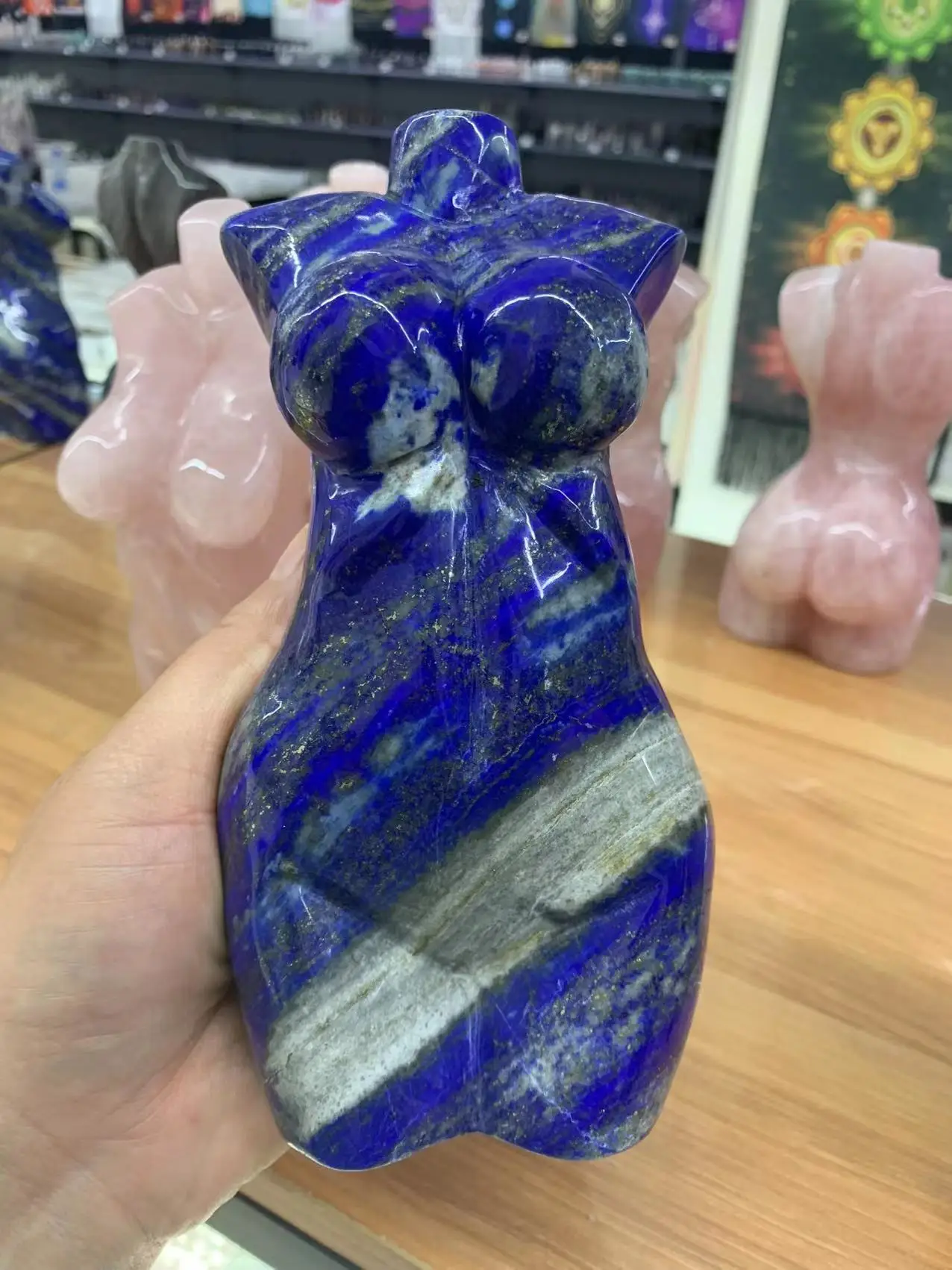 

Natural Lapis Lazuli Beauty Model Crystal Carved Pieces Room Office Decoration Gifts Reiki Healing Top Collection