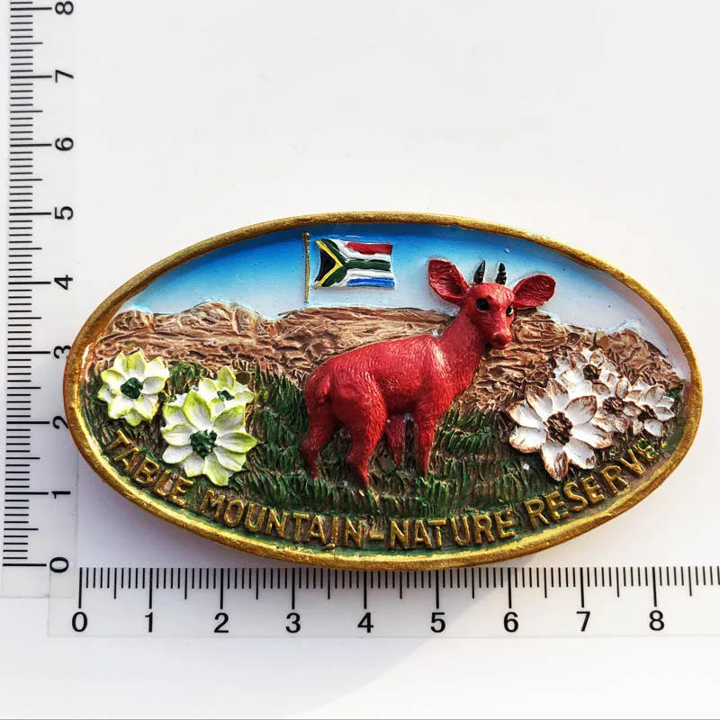 Magnete Frigorifero 3D Sudafrica | 5 Animali Selvatici: Leone, Elefante, Bufalo, Ghepardo, Rinoceronte