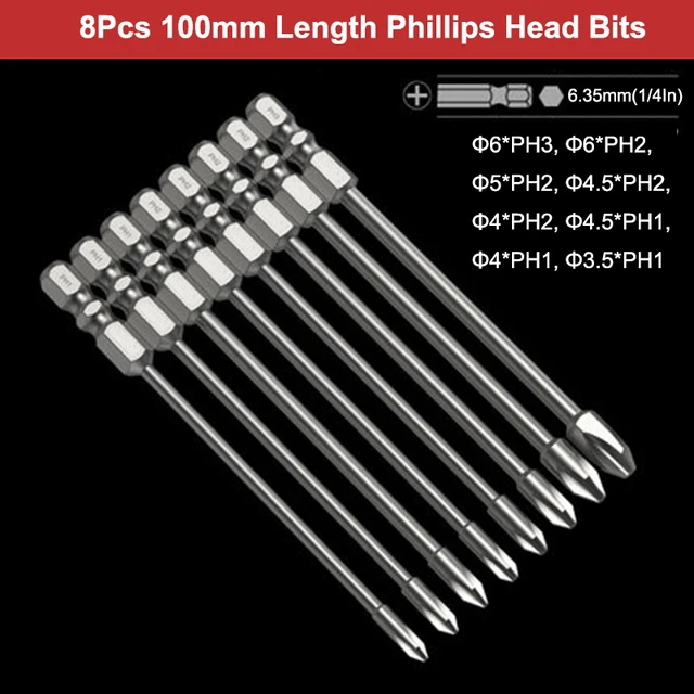 5/8/9pcs Torx Hex Head Wrench Drill Bit Set 100/150/200mm Screwdriver Bits  With Hole For Electric Drills Hand Screwdrivers