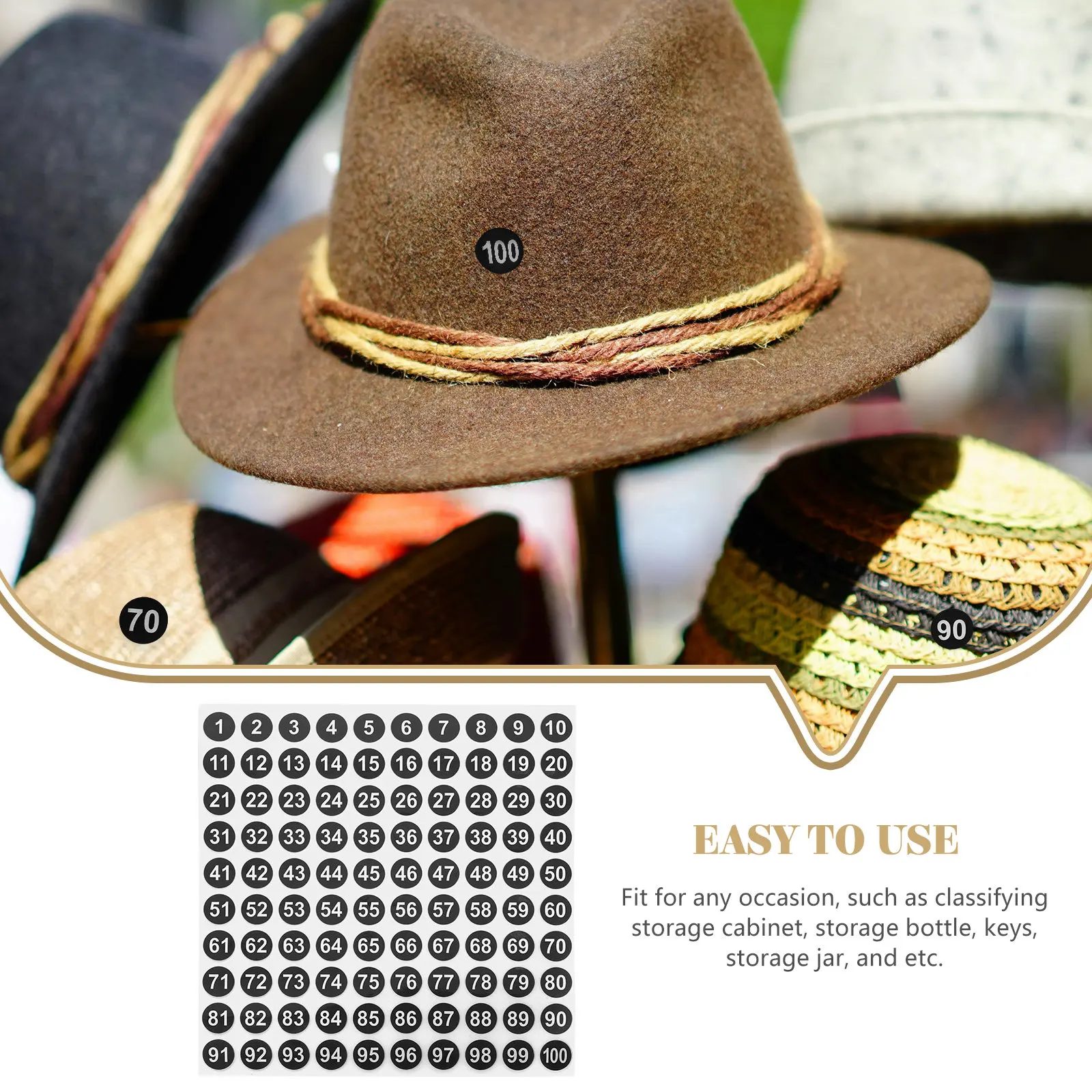 50매 방수 숫자 라벨 스티커 품목 분류용 숫자 라벨 빠른 찾기 간편하게 붙여넣기 잔여물 없이 제거 가능