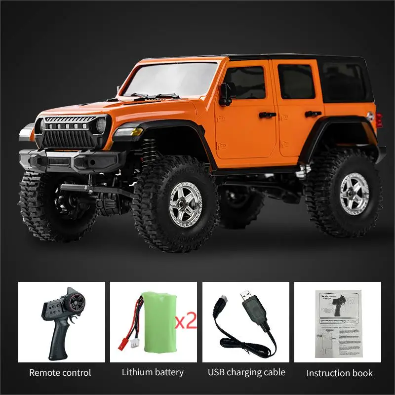 JJRC C8801 1:18 RC Jeep Model with 2Battery RC Car 2.4G Full Scale Off-Road Crawler Climbing Remote Control Car Toy Gift For Boy 5