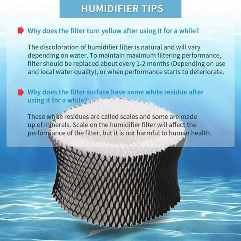 Filter Replacement For Holmes HWF62,Humidifier Filter A,For Holmes Models HM1701, HM1761, HM1300 & HM1100