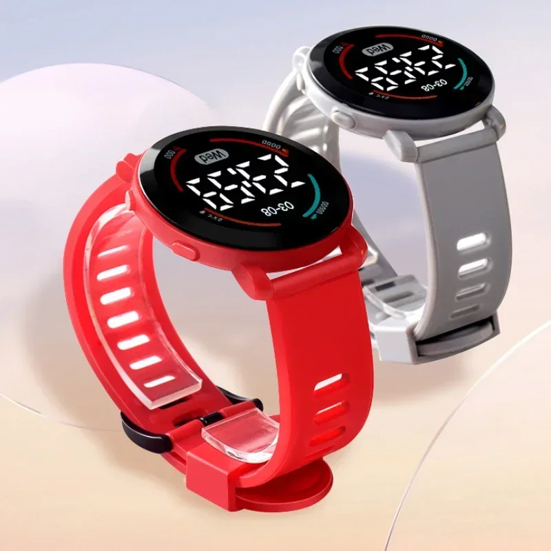 Luminous LED Sports Watch 2025 New Fashion Round Waterproof Electronic Watch Men and Women Digital Clock Relojes Electrónicos 4