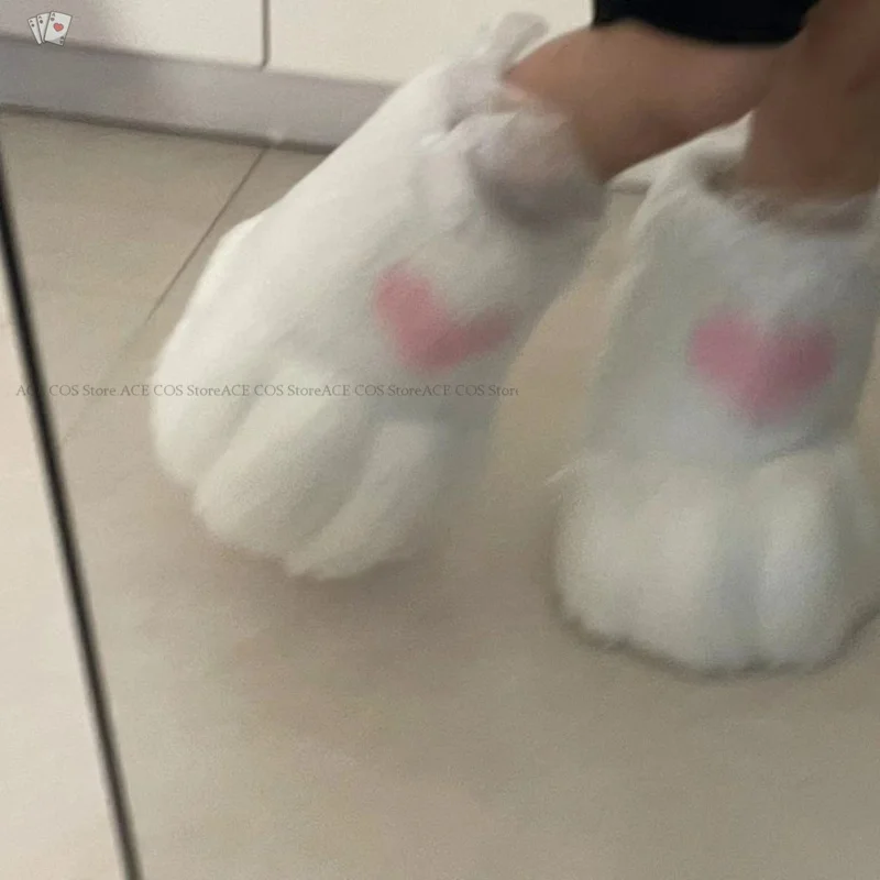 

Fursuit Cosplay Paw Shoes Accessories Furry Cosplay Rubbit Cat Boots Cute Fluffy Animal Manga Party Cos Wearable Unisex Costume