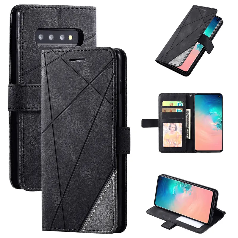 Luxus Leder Flip S8 S9 Plus S10 S20 FE S21 S22 S23 S24Ultra Telefon Fall Für Samsung Galaxy Note 9 10 20 Brieftasche Stand Tasche Abdeckung_voghion.com