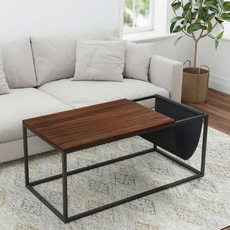 

Design Elegant Metal Coffee Tables Storage Luxury Corner Modern Side Tables Square Living Mesa De Centro Sala Home Furniture