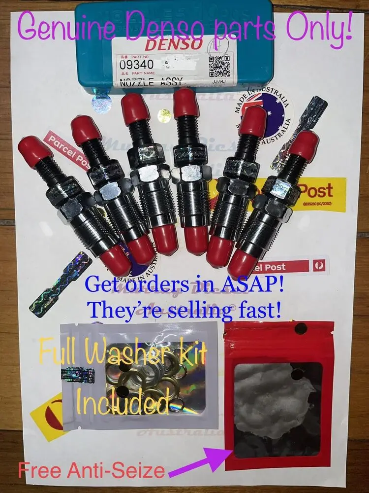 

6 оригинальных модифицированных инжекторов Denso для Toyota Landcruiser серии HZJ80 80