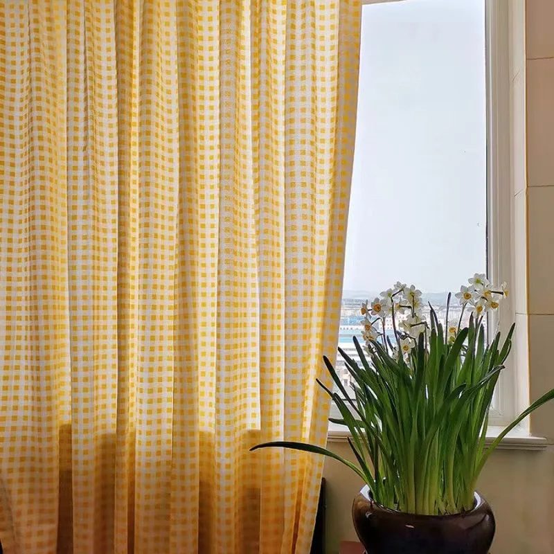 1PC Pastoral Leisure Style Sub Curtain, Suitable For Bedrooms, Living Rooms, And Balconies Decoration 6