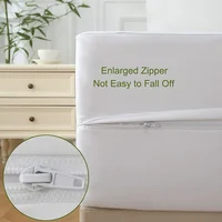 1pc 6-Sided Waterproof Mattress Protector, Dustproof Mattress Encasement with Zipper, Soft & Comfortable Mattress Cover 4