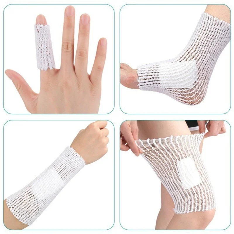 Wound Dressing Net Tubing Bandages Elastic Mesh Wound Dressing Tubing Gauze Stretch Tube Bandages For Finger Arm Leg