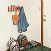 Wood Wall Coat Rack Clothes Organizer Piano Keys Clothes Dress Hanger Shelf Hat Backpack Dressing Rooms Storage Hanger Space 3