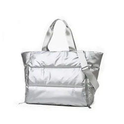 Chic Pink Waterproof Sports & Travel Duffle Bag (Silver)