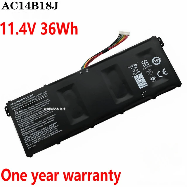 Batteries d'ordinateur portable pour Acer AC14B18J MS2394 EX2519 N15W4  E3-112