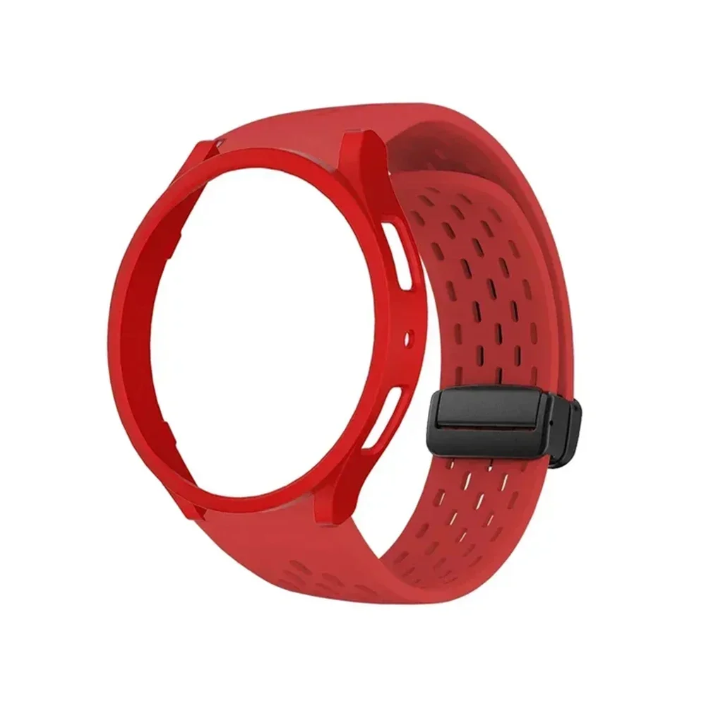 Enhanced PC Case & Silicone Strap with Magnetic Bracelet