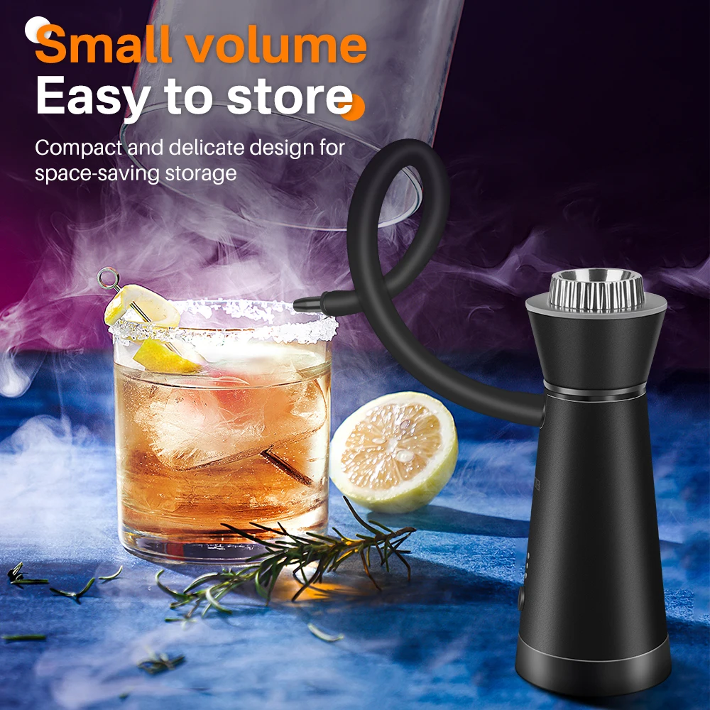 BORUIT SK301B Smoker Infuser Portable Molecular Cuisine Smoking Gun Added Flavor for Meat BBQ Cocktails Kitchen Cooking Tools smoke infuser
