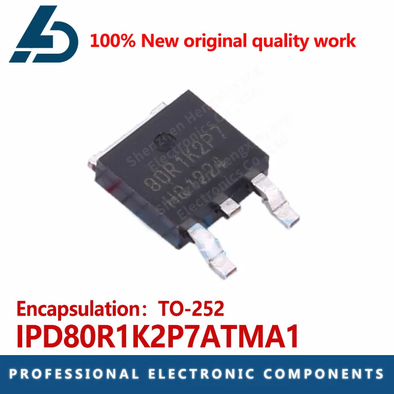 

10 шт IPD80R1K2P7ATMA1 N-channel 800V 4.5A посылка TO-252 FET MOS