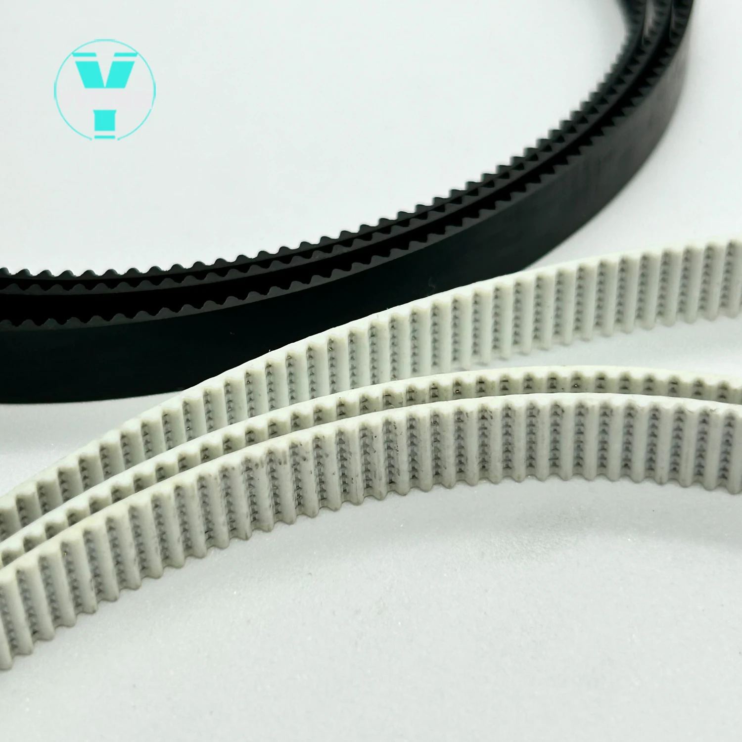 스틸 코어 동기 벨트가 있는 PU GT2 벨트, 내마모성 강화 오픈 벨트, 너비 5mm, 6mm, 9mm, 10mm, 15mm, 30mm, 화이트 타이밍 벨트, 2GT