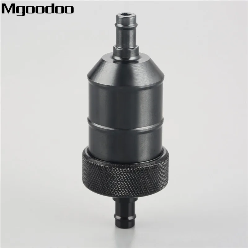 

Mgoodoo Universal 8mm 5/16'' Chrome Aluminum Fuel Filter Car Petrol Diesel Inline for Motorcycle Scooters Fuel Filters 5Colors