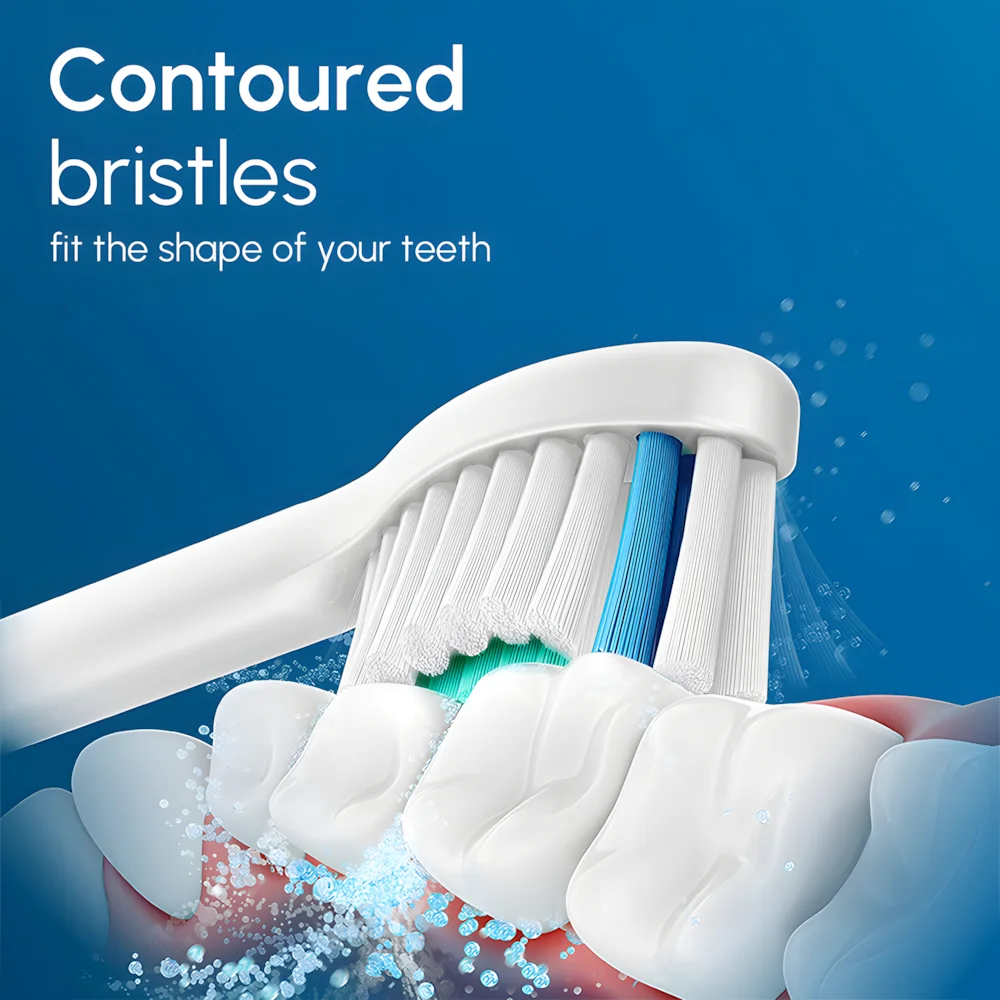 8pcs Replacement Toothbrush Heads Compatible with Philips Sonicare Electric Toothbrush Professional Brush Heads Refill 4100 5100