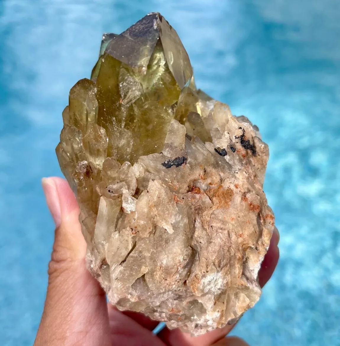 Natural Citrine Candle Cluster, Raw Crystal Specime, Home Decoration Crafts 3