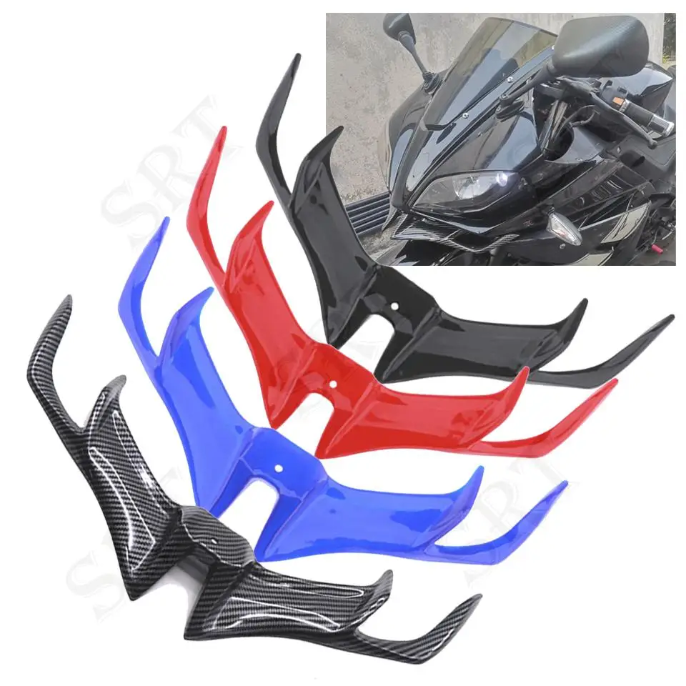 

Подходит для мотоциклов Yamaha YZF R15 V3 R15V3, аксессуары для мотоциклов, передняя обтекатель, крыло ветра, аэродинамические крылья, детали 2017-2021