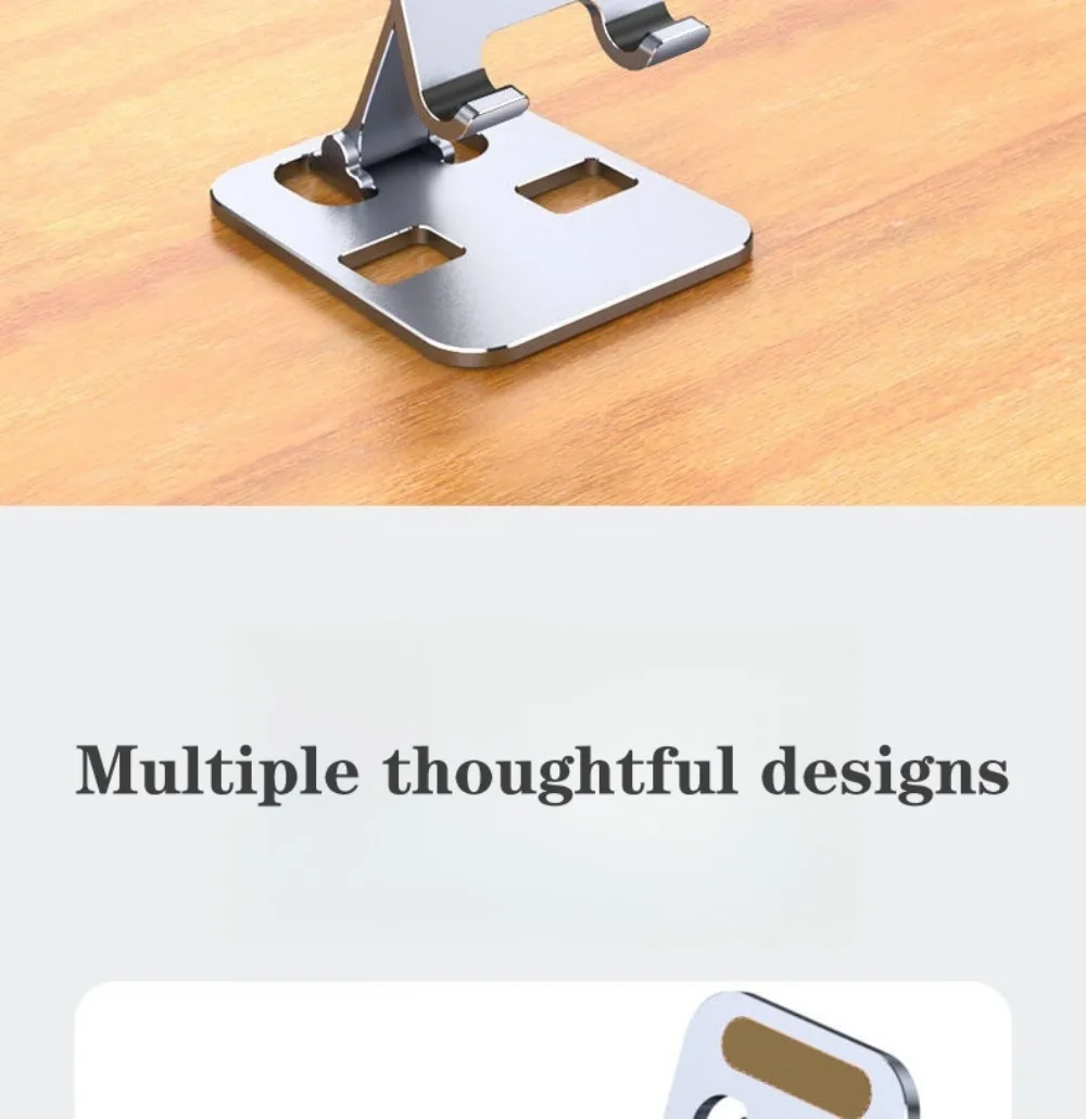 Universal Foldable Phone Stand Adjustable Desktop Holder For Mobile Phones And Tablets_voghion.com