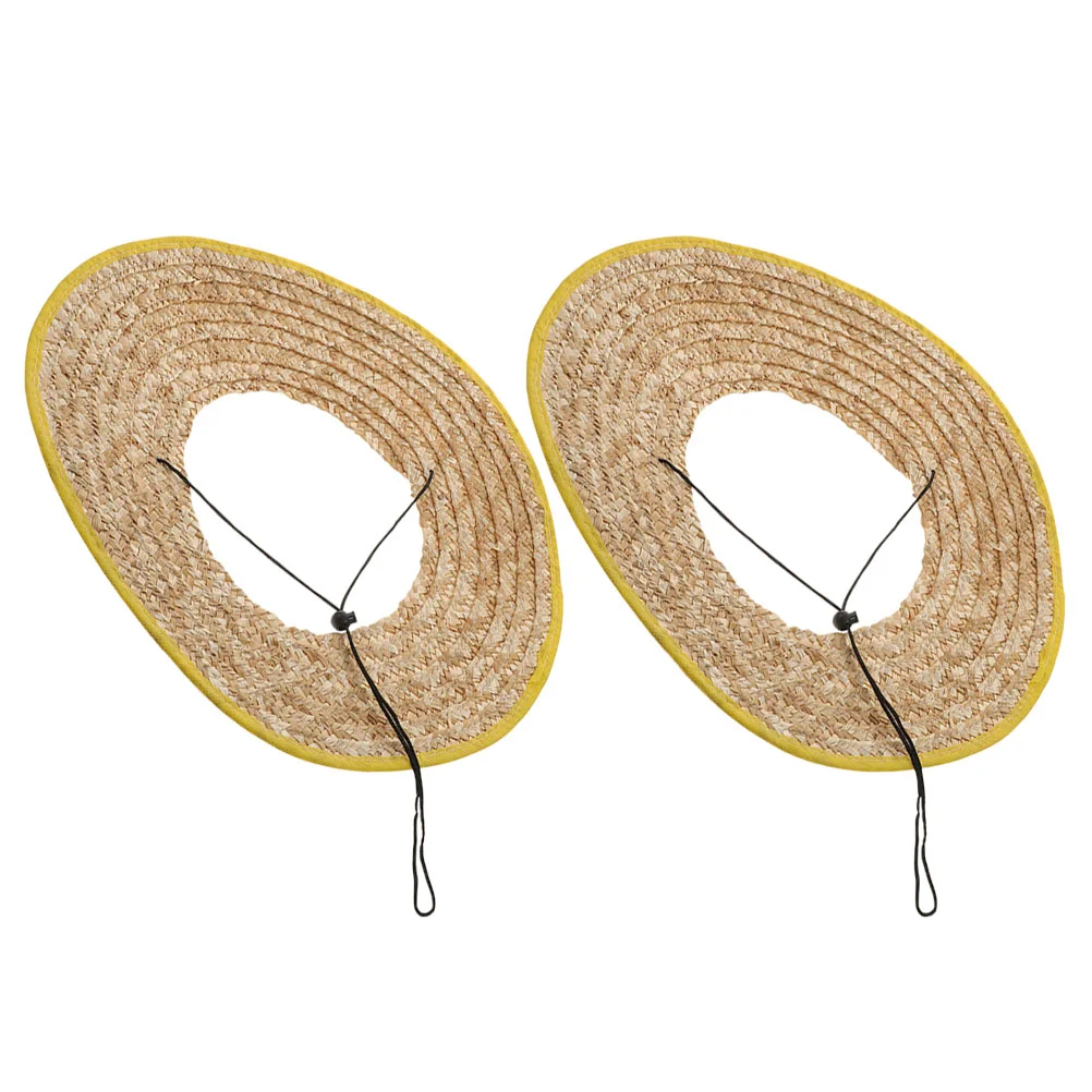 

Wheat Straw Hard Hat Sun Shade Straw Woven Construction Helmet Sunshield Cover Sun Visor