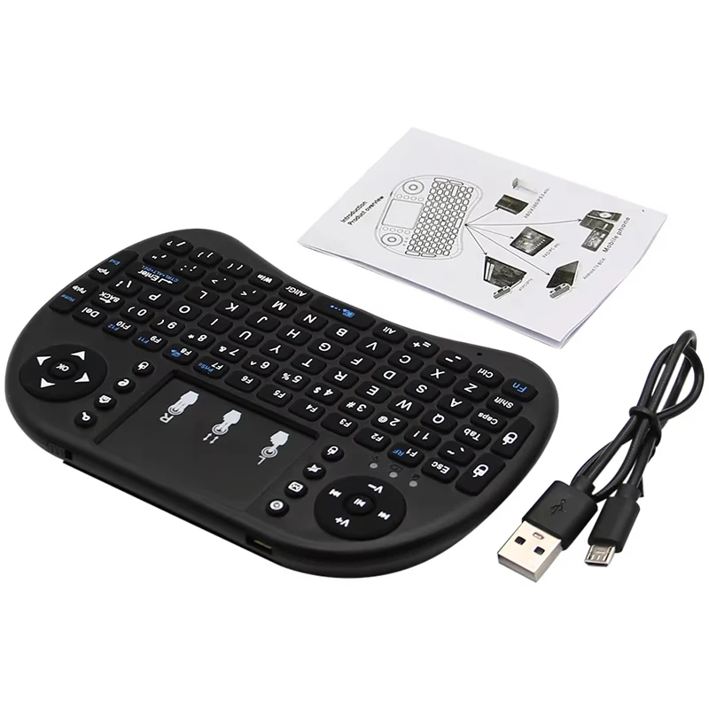 Mini Wireless Keyboard with Touchpad and Air Mouse Control