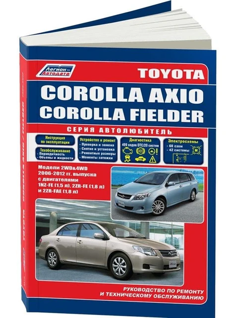 Руководство По Ремонту И Эксплуатации Для Toyota Corolla Axio.