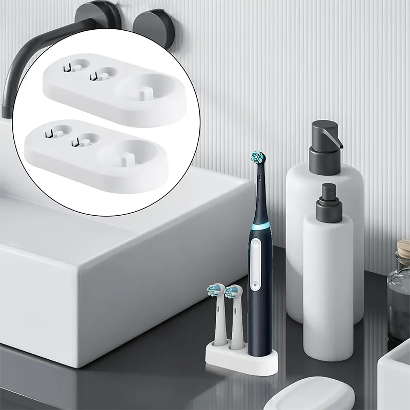 Electric toothbrush holder replacement stand base compatible with Oral B for bathroom storage