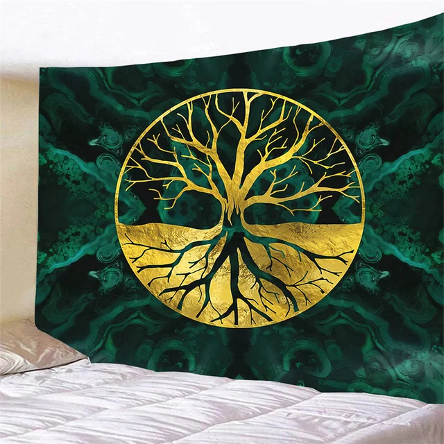 HASTHIP Tree Of Life Tapestry Wall Hanging Wishing Tree Aesthetic