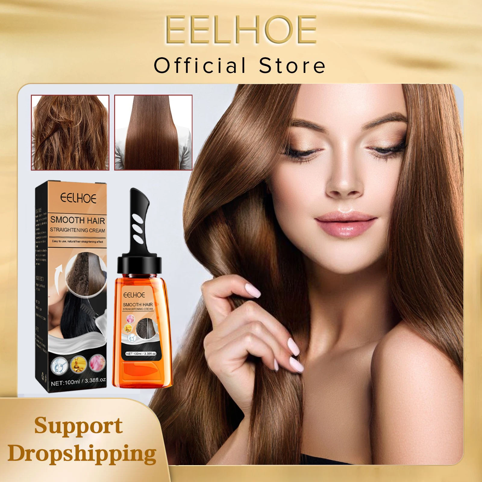 Eelhoe Fast Hair Straightening Cream Protein Nourishing Smoothing Hair  Damaged Repair Frizzy Treatment Care Hair Softener Cream - Hair Relaxers -  AliExpress