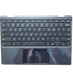 Nuevo teclado de EE. UU. Para Lenovo 300E Chromebook 2ª generación con reposamanos funda superior 5CB0X55512 inglés negro