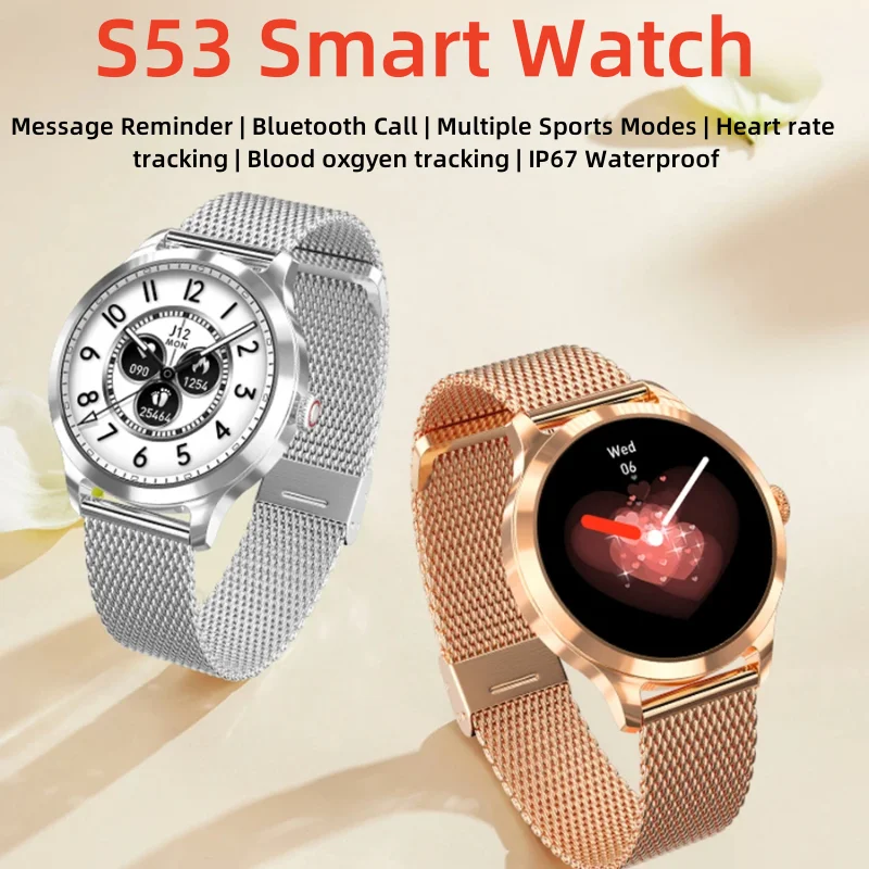 

S53 Smart Watch Calling Smartwatch 1.39 Inch HD 360*360 IP67 Waterproof Smart Watch Heart Rate Blood Oxygen Monitor Wristwatch