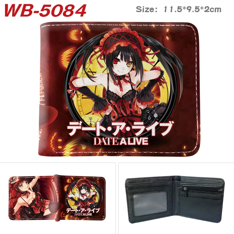 Anime DATE A LIVE Männer Geldbörsen Cartoon Tokisaki Kurumi Kurze Frauen Geldbörse mit Münzfach – Detail 11