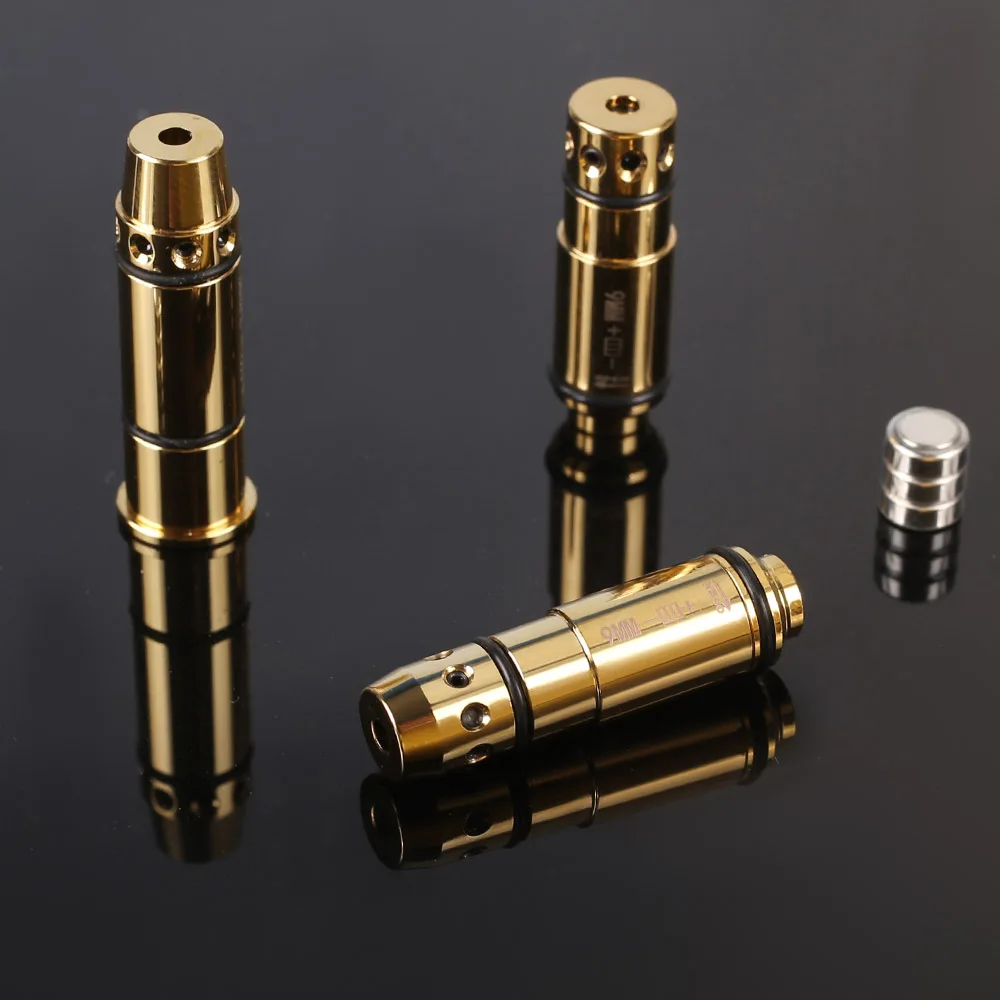 Tactical Laser Training Cartridge Bullet 9mm/ .38SPL/ .380ACP/ .40S&W/ 223Rem/ 45ACP Red Dot Laser Dry Fire Training Practice