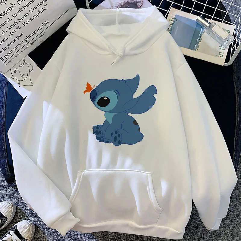 thumbnail image 1 of Disney-Sudadera con capucha de Lilo Stitch para hombre y mujer, ropa de calle con estampado de Anime Kawaii, de Manga corta, 1 of 4