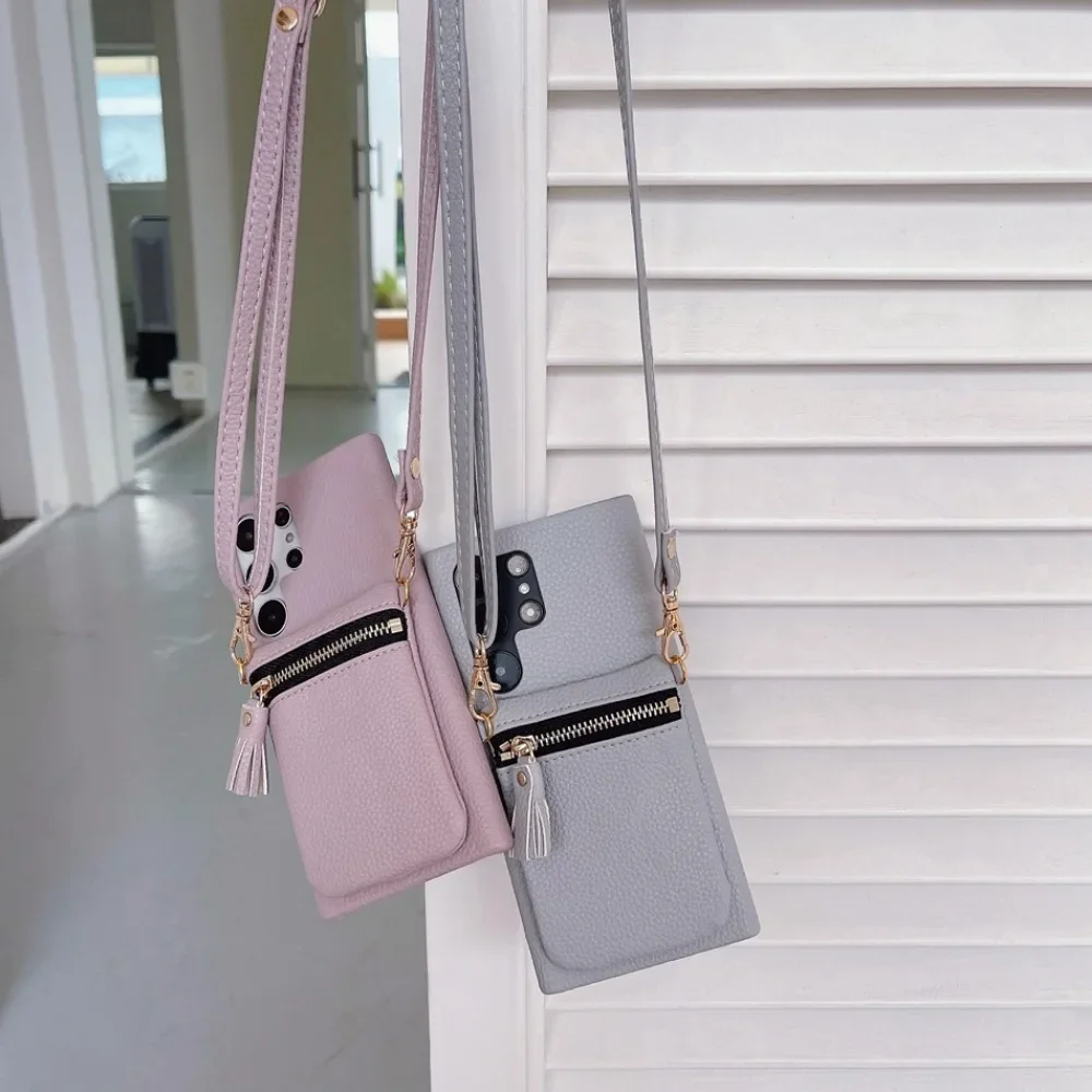 Crossbody Phone Case with Zipper Wallet Cover