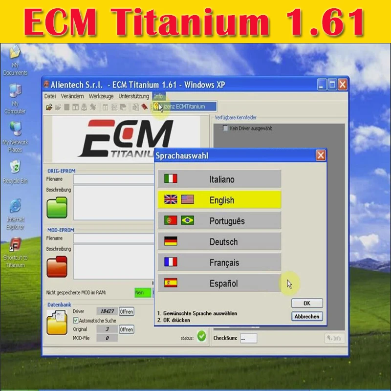 

ECM V1.61 с 26000 + драйверами, ECM Titanium 1,61 с 18259 + драйвером, шестикратное виденье, программное обеспечение для ремонта автомобилей ecu tool