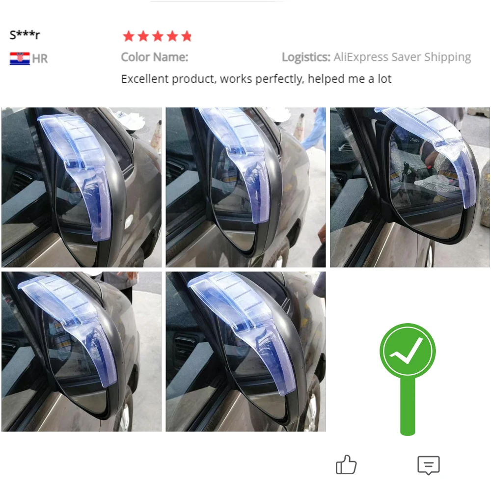 Air Drying Style Universal Car Rear View Mirror Rain Cover Sun Visor Eyebrow Side View Mirror Rain Guard Auto Protection