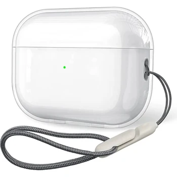 Custodia per Airpods Pro 2a generazione Cuffie wireless trasparenti Custodie protettive per AirPods Pro 2 Auricolari Bluetooth Cover