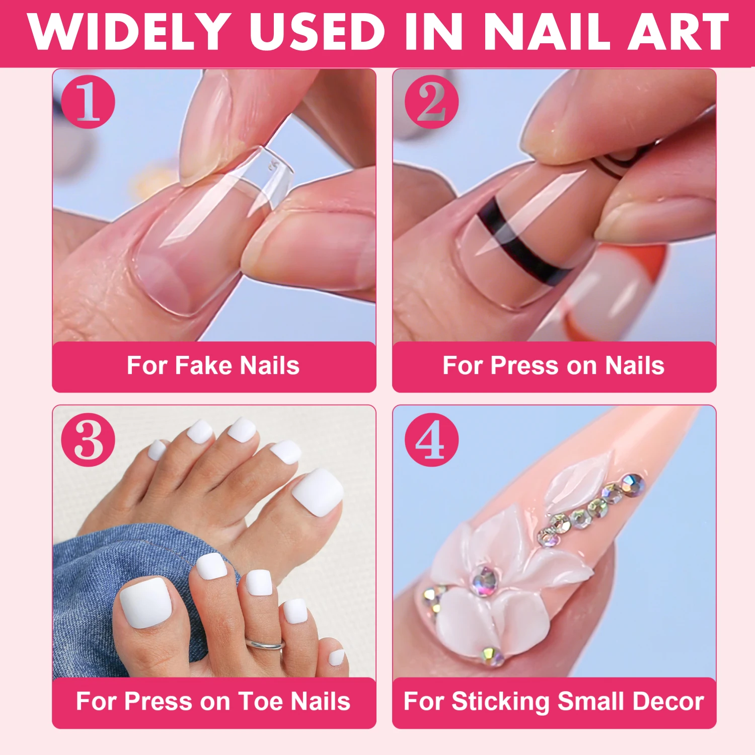 Makartt Super Strong Nail Glue for Acrylic Nail Tips Gel x Base Gel Glue for Press On Nails for Nail Repair Supplies Accessories 6