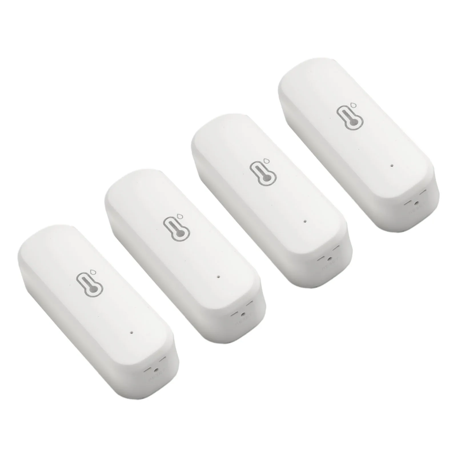 

Monitored Thermometer Wireless Sensor Detector Digital Indoor Intelligent Monitor Room Thermometer 4Pcs 70x24x19mm