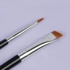3pcs Eye Makeup Brush Ultra Fine Eyeliner Brush Set, Including Straight, Angled, Bent Tip, Suitable For Makeup 4
