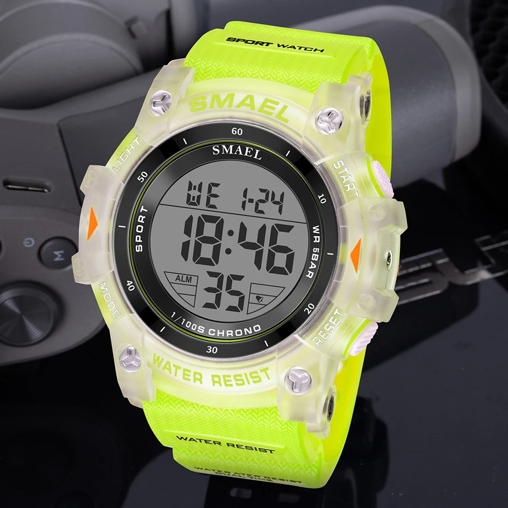 Men's Waterproof LED Digital Sports Watch - Multifunctional Stopwatch & Alarm Clock, Lightweight Design