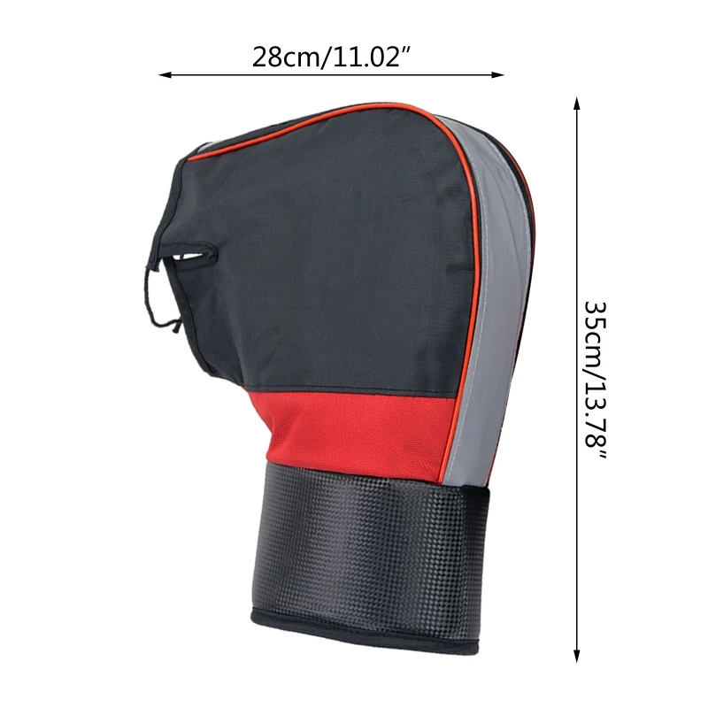 A70F 핸들 바 장갑 추운 날씨 산악 자전거 핸들 바 장갑 통근자 MTB 자전거 바 워머 용 방풍 방한