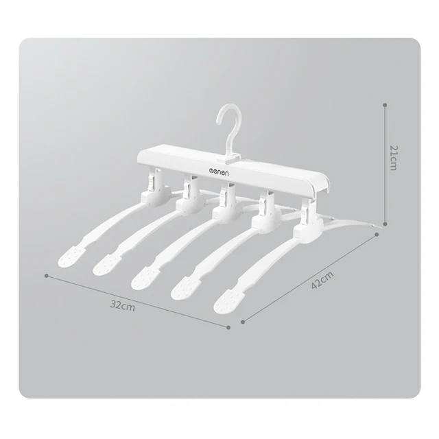 Ruhadarabos Bársonyos Fogasok Multifunkcionális Összecsukható Háztartási Szekrény Tároló Tárgy Zökkenőmentes Tartóhorog Lf71059B - Image 6