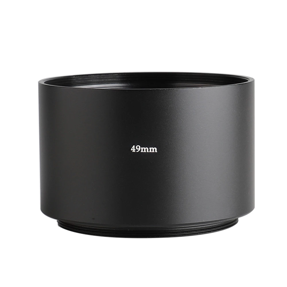 

49mm Long Metal Lens Hood for Canon Nikon Pentax Sony Olympus Camera