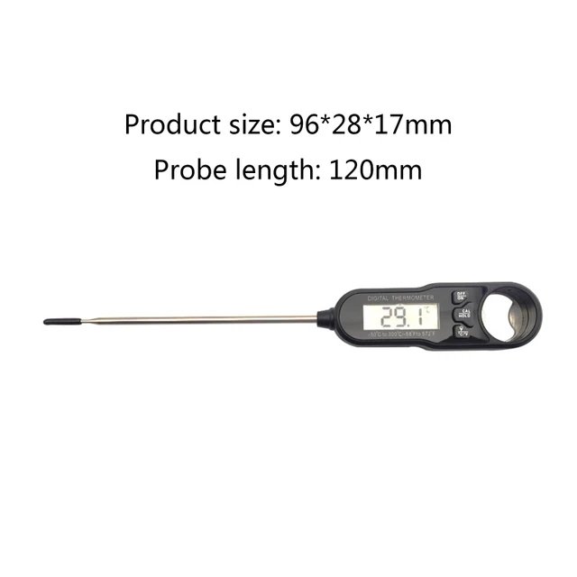 Digitális Bbq Élelmiszer -Hőmérő Konyhai Elektromos Főző Szonda Palacknyitó - Image 6